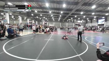 40 lbs 2nd Place - Jayce Crisman, Salem Elite Mat Club vs Pierre Rodriguez, Rby Wc