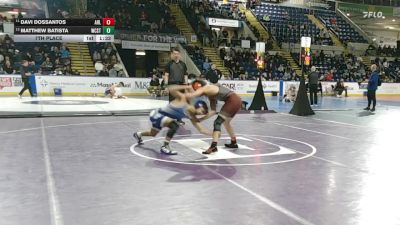 132 lbs 7th Place - Davi DosSantos, Arlington vs Matthew Batista, Worcester Tech