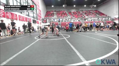 112-119 lbs Consolation - Blaine Derryberry, Team Nomad vs Baylin Wigington, Watonga Youth Wrestling