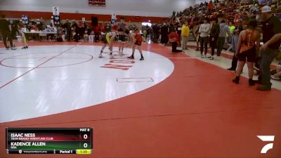 103-110 lbs Round 1 - Kadence Allen, HRA vs Isaac Ness, Team Braves Wrestling Club