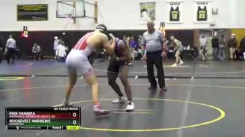 215 lbs 1st Place Match - Max Vanadia, Brecksville-Broadview Heights, OH vs Roosevelt Andrews, Barberton