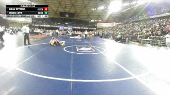 Boys 4A 113 lbs Semifinal - Aizak Fetters, Curtis vs Jaxon Love, Kentridge