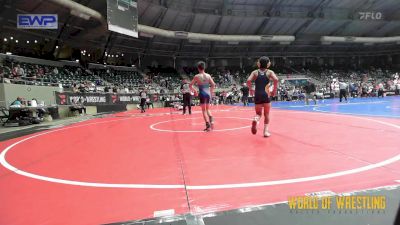 88 lbs Round Of 32 - Logan Vigueras, Team Tulsa Wrestling Club vs Colton Everett, Dundee Wrestling