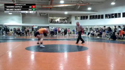 110 lbs Quarterfinal - Delaney Tackett, Olentangy Orange vs Tatianna Castillo, Lowell (Girls)
