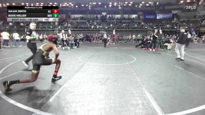 128 lbs Semifinal - Julian Smith, All I See Is Gold Academy vs Bode Heller, Iron Horse