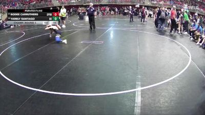 113 lbs Champ. Round 1 - Yarely Santiago, Norfolk Catholic vs Bodee Carruthers, St Paul Youth Wrestling