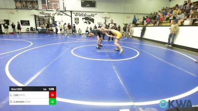 92 lbs Rr Rnd 2 - Lazarus Lee, Pryor Tigers vs Cale Lawson, Jenks Trojan Wrestling Club