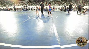 73 lbs Round Of 16 - Taygan Hunke, Smith Wrestling Academy vs Maggie Bowman, Team Tulsa Wrestling Club