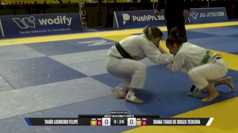 Diana Thais De Souza Teixeira vs Thaís Loureiro Felipe 2026 Pan Jiu Jitsu IBJJF Championship