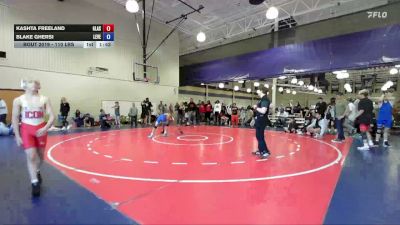 110 lbs Rr Rnd 1 - Kashta Freeland, Glasgow Wrestling Academy vs Blake Ghersi, Level Up Wrestling Center
