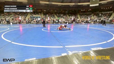 67 lbs Consi Of 8 #1 - Arman Bassiri, Capital City Wrestling Club vs Ryker Johnson, NBWA