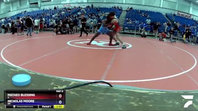 160 lbs Cons. Round 4 - Mataeo Blessing, IL vs Nicholas Moore, OH