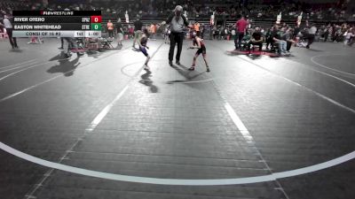 49 lbs Consi Of 16 #2 - River Otero, Spazz Wrestling vs Easton Whitehead, Streaks Wrestling Club