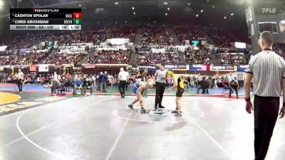 AA - 132 lbs Semifinal - Cashton Spolar, Helena Capital vs Chris Grossman, Billings Skyview