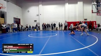 150 lbs Cons. Round 1 - Blaize Bowman, Bison Elite vs Kap Thang, Southport Wrestling Club