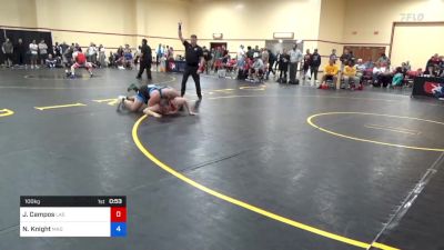 100 kg Rnd Of 16 - Jesse Campos, Las Vegas Wrestling Club vs Nickolaus Knight, Mad Cow Wrestling Club