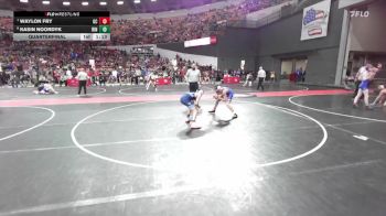 120 lbs Quarterfinal - Waylon Fry, Glenwood City vs Kasin Noordyk, Ringers