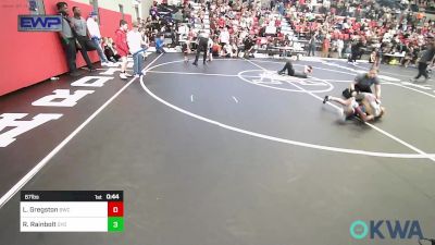 67 lbs Final - Lloyd Gregston, Bartlesville Wrestling Club vs River Rainbolt, Gentry Youth Wrestling