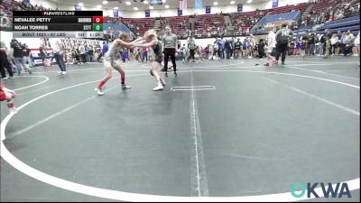 67 lbs Semifinal - Nevalee Petty, Skiatook Youth Wrestling vs Noah Torres, Standfast