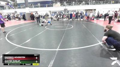 97 lbs Cons. Round 2 - Maverick Hoversten, VB Fighthouse vs Hunter Dunlap, Tallwood Wrestling Club