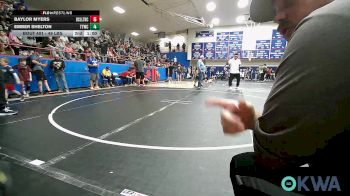 49 lbs Rr Rnd 1 - Baylor Myers, Bridge Creek Youth Wrestling vs Ember Shelton, Team Tulsa Wrestling Club