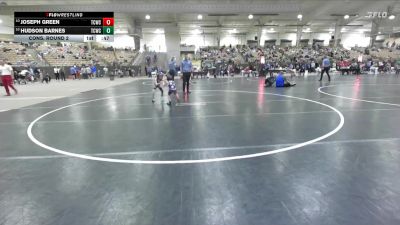 45 lbs Cons. Round 2 - Joseph Green, Pigeon Forge Wrestling Club vs Hudson Barnes, Crater City Bucks