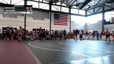 101-110 lbs 3rd Place Match - Max Myers, Warrior RTC vs Griffin Diehl, PSF Wrestling Academy