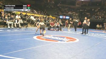 132 Class 3 lbs Cons. Round 3 - Dayton Dunn, Warrensburg vs Gable Ohm, Washington