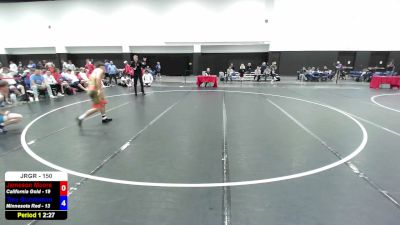 150 lbs Jameson Moore, California Gold vs Trey Gunderson, Minnesota Red