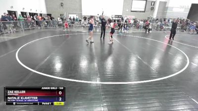 135 lbs Round 1 - Zae Keller, Wisconsin vs Natalie Klavetter, Victory School Of Wrestling