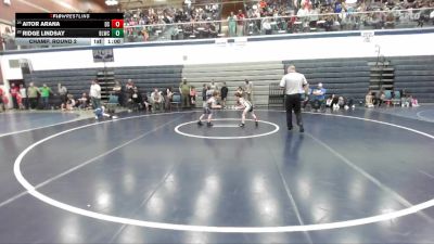 59 lbs Champ. Round 2 - Ridge Lindsay, Bear Lake Wrestling Club vs Aitor Arana, Declo Stingers
