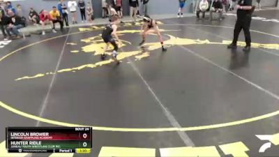 86 lbs Round 1 - Hunter Ridle, Juneau Youth Wrestling Club Inc. vs Lincoln Brower, Interior Grappling Academy