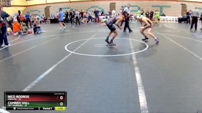 120 lbs Round 6 (10 Team) - Nico Bodrog, MQ Elite vs Camren Hall, Mat Warriors