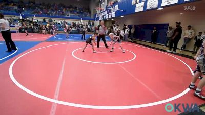 61-64 lbs Consi Of 4 - Braiden Trinidad, Verdigris Youth Wrestling vs Mason Londo, Keystone Kids