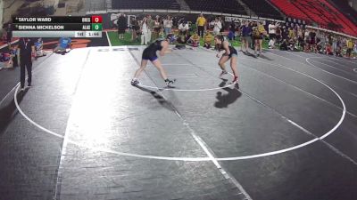 135 lbs 1st Place Match - Taylor Ward, Oregon vs Sienna Mickelson, Alaska