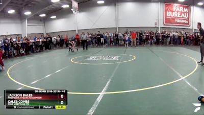 45 lbs Quarterfinal - Caleb Combs, Noke Wrestling RTC vs Jackson Bales, Poquoson Athletic Association