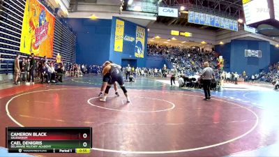 285 lbs Cons. Round 1 - Cael DeNigris, Delaware Military Academy vs Cameron Black, Salesianum