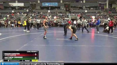 112 lbs Cons. Round 3 - Matthew Crimmins, Team Valley vs Mason Karsten, The Best Wrestler