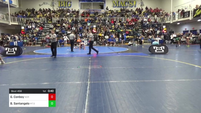 127 lbs Consy 2 - Gannon Conboy, Norwin vs Bryan Santangelo, Mt.St ...