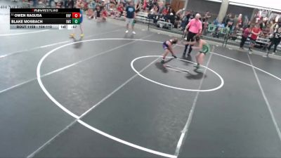 104-110 lbs Cons. Round 2 - Owen Ragusa, El Paso Gridley Youth Wrestlng vs Blake Mosbach, Iguanas Wrestling Club