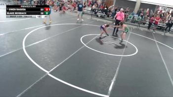104-110 lbs Cons. Round 2 - Owen Ragusa, El Paso Gridley Youth Wrestlng vs Blake Mosbach, Iguanas Wrestling Club