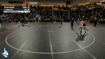 138 lbs Champ. Round 1 - Tegan Ray, Linn-Mar vs Justin Godina, Lockport (Twp.)