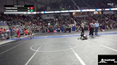 61 lbs Quarterfinal - Roman Brake, Salina vs Stetson Madl, Independence