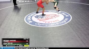 182 lbs Champ. Round 2 - Ryan Taylor, Maria Carrillo High School Wrestling vs Michael Sanchez, California