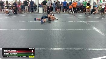 84 lbs Round 1 (6 Team) - Kaiden Vincent, Moser`s Mat Monster vs Kasey Kennedy, Mat Warriors Yellow