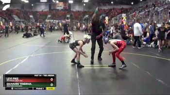 66 lbs 1st Place Match - Giuvanni Tinervia, Western Matcats vs Levi Pike, Michigan West WC