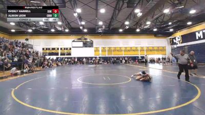 106 lbs Consy 2 - Everly Harrell, Seneca Valley vs Alison Leon, Connellsville