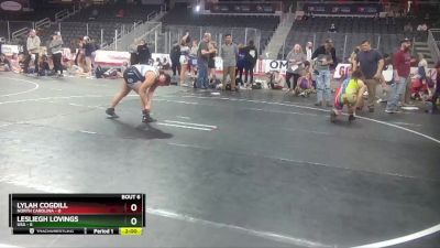 W 164 lbs Round 3 (4 Team) - Lylah Cogdill, North Carolina vs Lesliegh Lovings, USA