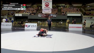 Schoolboys - 84 lbs Cons. Round 5 - Aiden Garcia, Scotsmen Wrestling Club vs Gabriel Navarro, Northshore Youth Club