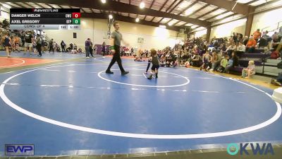 49 lbs Consi Of 4 - Danger Welch, Claremore Wrestling Club vs Axel Gregory, Tulsa Blue T Panthers